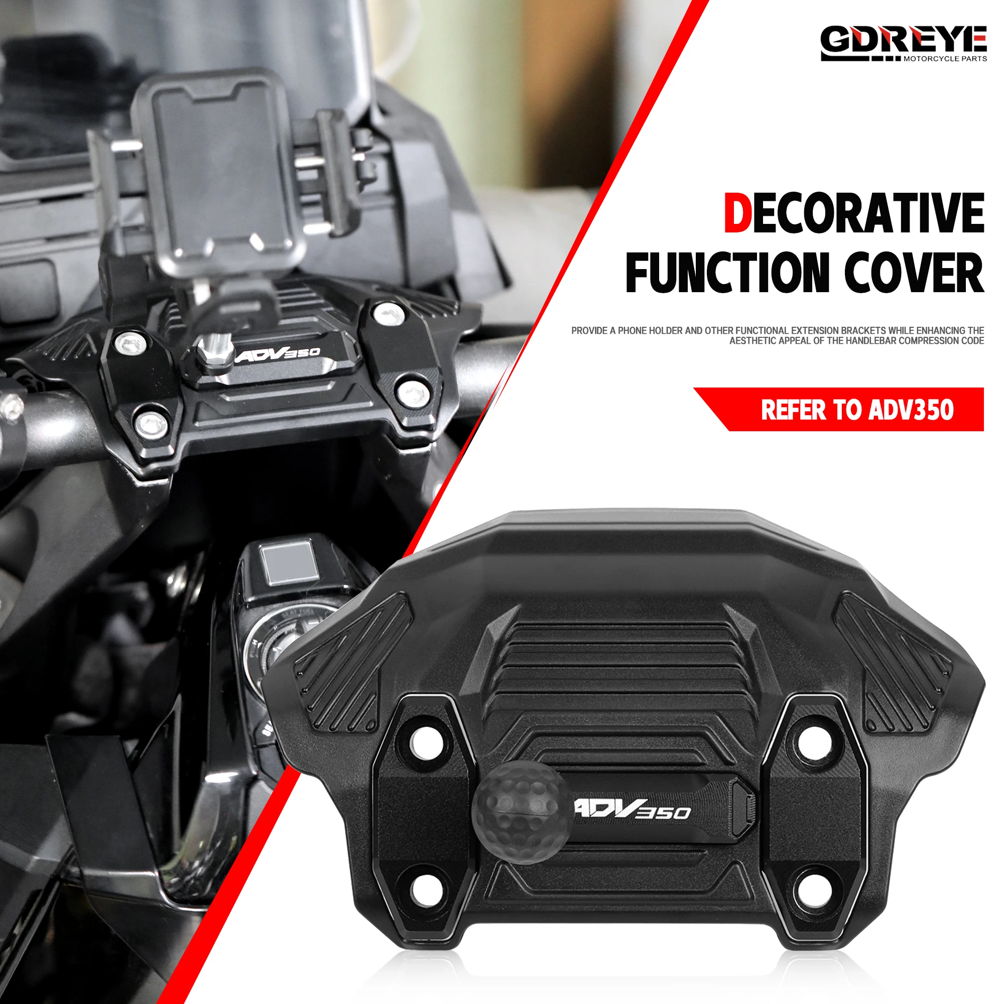 For Honda ADV 350 ADV350 Motorcycle ADV350 CNC Aluminum Handle Riser Cap With Ball Head Bracket Handlebar Decorative Cover
For Honda ADV 350 ADV350 Motorcycle ADV350 CNC Aluminum Handle Riser Cap With Ball Head Bracket Handlebar Decorative Cover