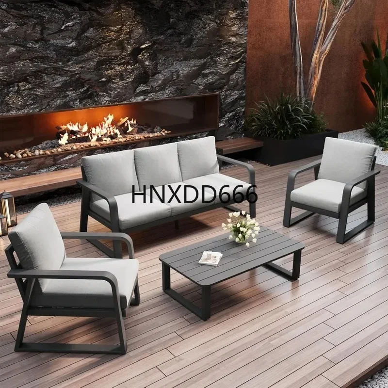 4-Piece Modern Aluminum Outdoor Patio Furniture Set with All-Weather Cushions for Deck, Porch, or Balcony Conversation Area
4-Piece Modern Aluminum Outdoor Patio Furniture Set with All-Weather Cushions for Deck, Porch, or Balcony Conversation Area
