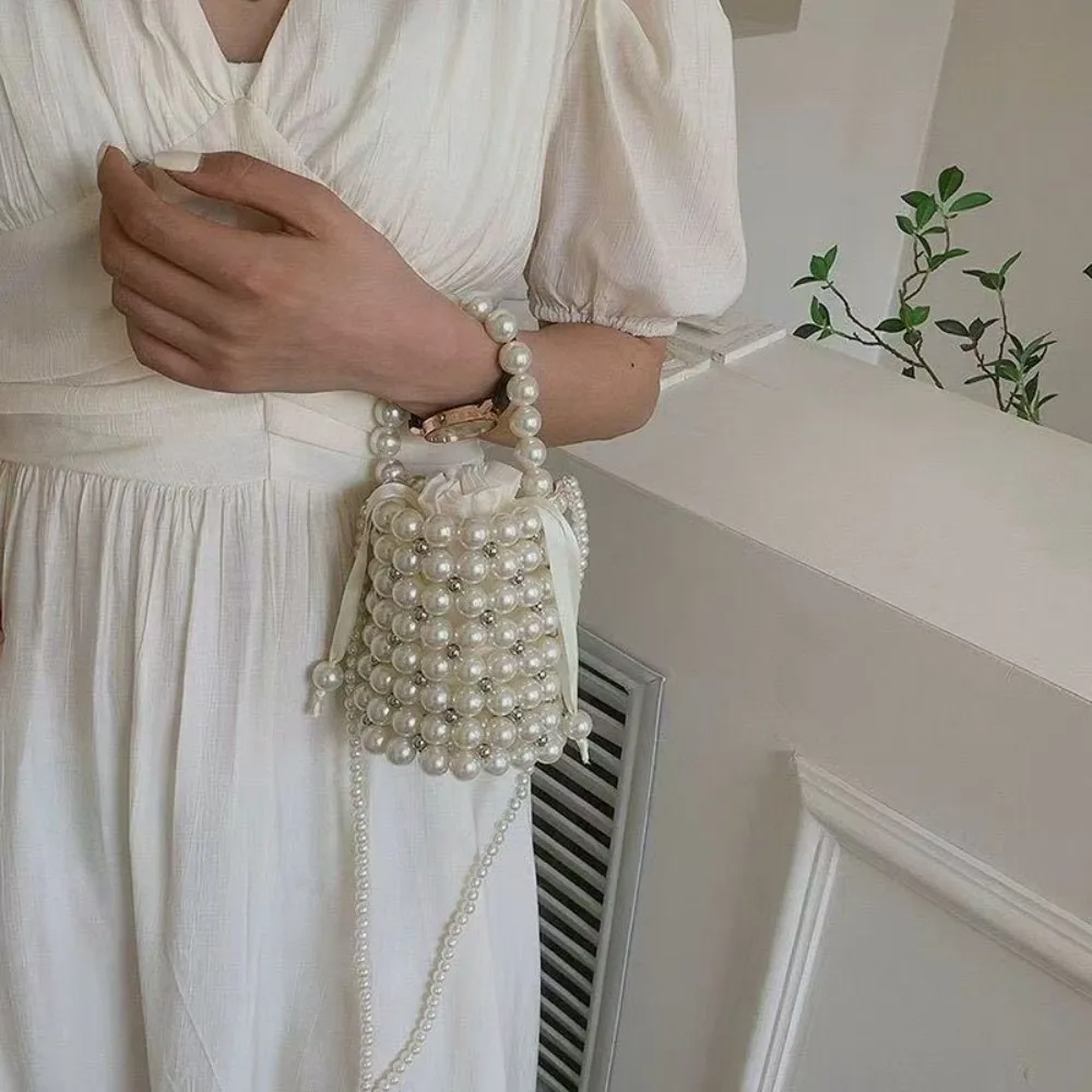 Fashion Luxury Pearl Beaded Handbag Mini Detachable Chain Woven Bead Underarm Bag Bohemia Handmade Crossbody Coin Purse Lady
Fashion Luxury Pearl Beaded Handbag Mini Detachable Chain Woven Bead Underarm Bag Bohemia Handmade Crossbody Coin Purse Lady