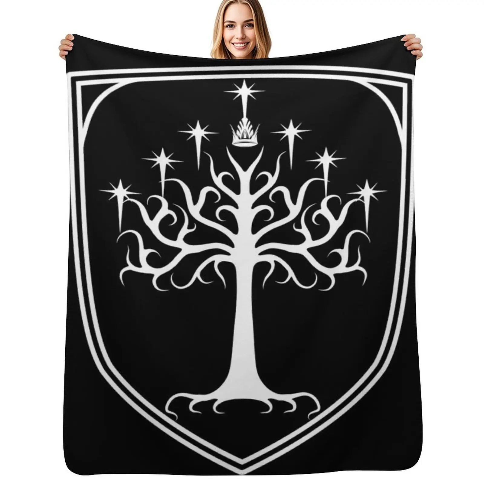 Sigil of Gondor Throw Blanket Faux Fur Soft Warm Blanket for Bed
Sigil of Gondor Throw Blanket Faux Fur Soft Warm Blanket for Bed