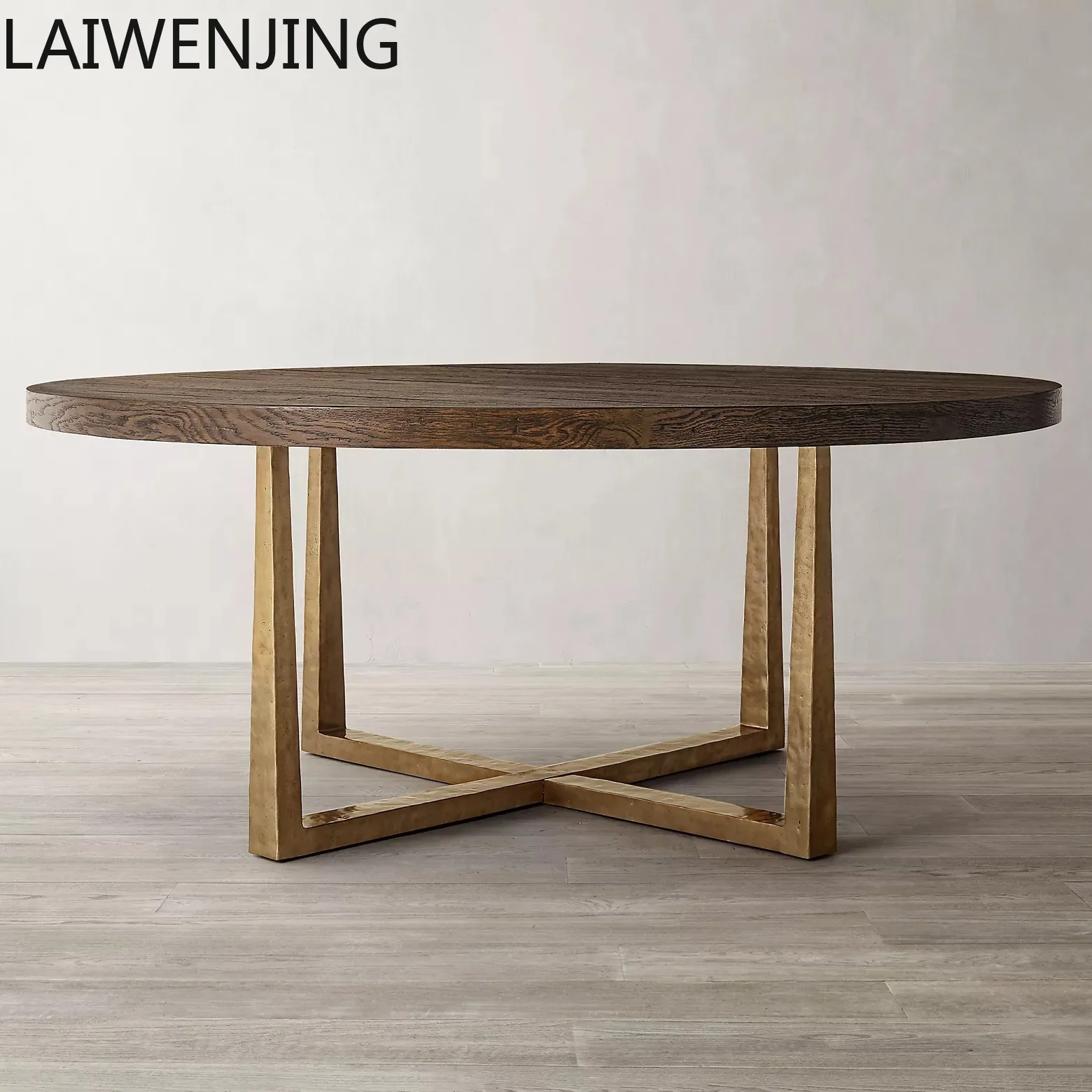 HLZ light luxury modern simple round dining table rural retro solid wood simple eating table
HLZ light luxury modern simple round dining table rural retro solid wood simple eating table