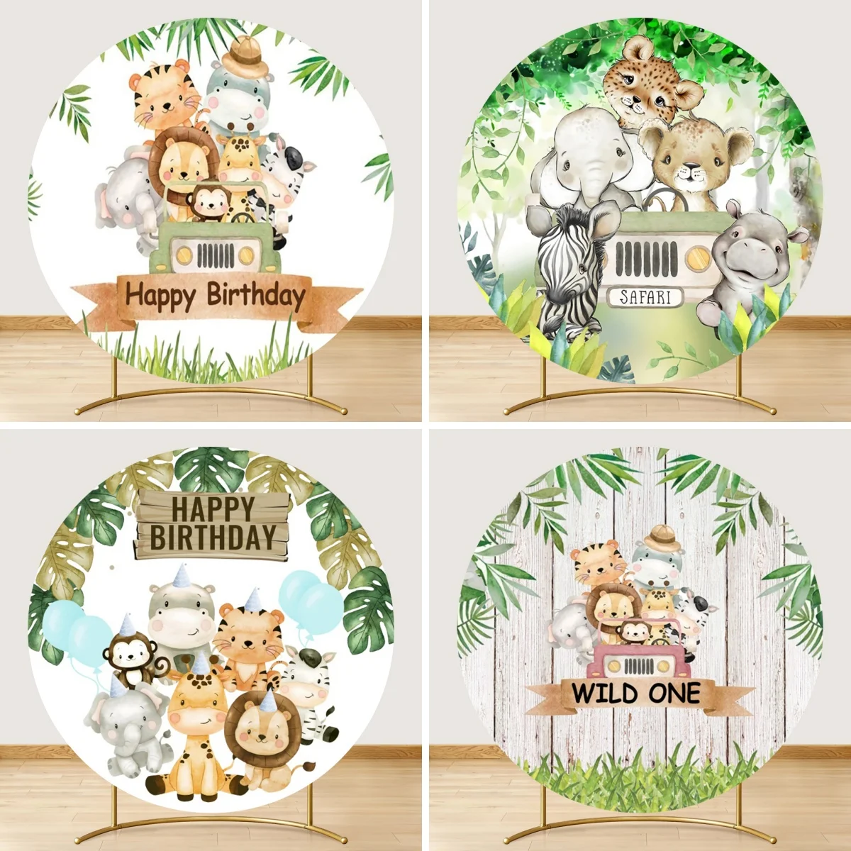 Jungle Safari Wild Round Backdrop Cover Animal Green Leaf Newborn Baby Shower Birthday Party Photography Background Photostudio
Jungle Safari Wild Round Backdrop Cover Animal Green Leaf Newborn Baby Shower Birthday Party Photography Background Photostudio