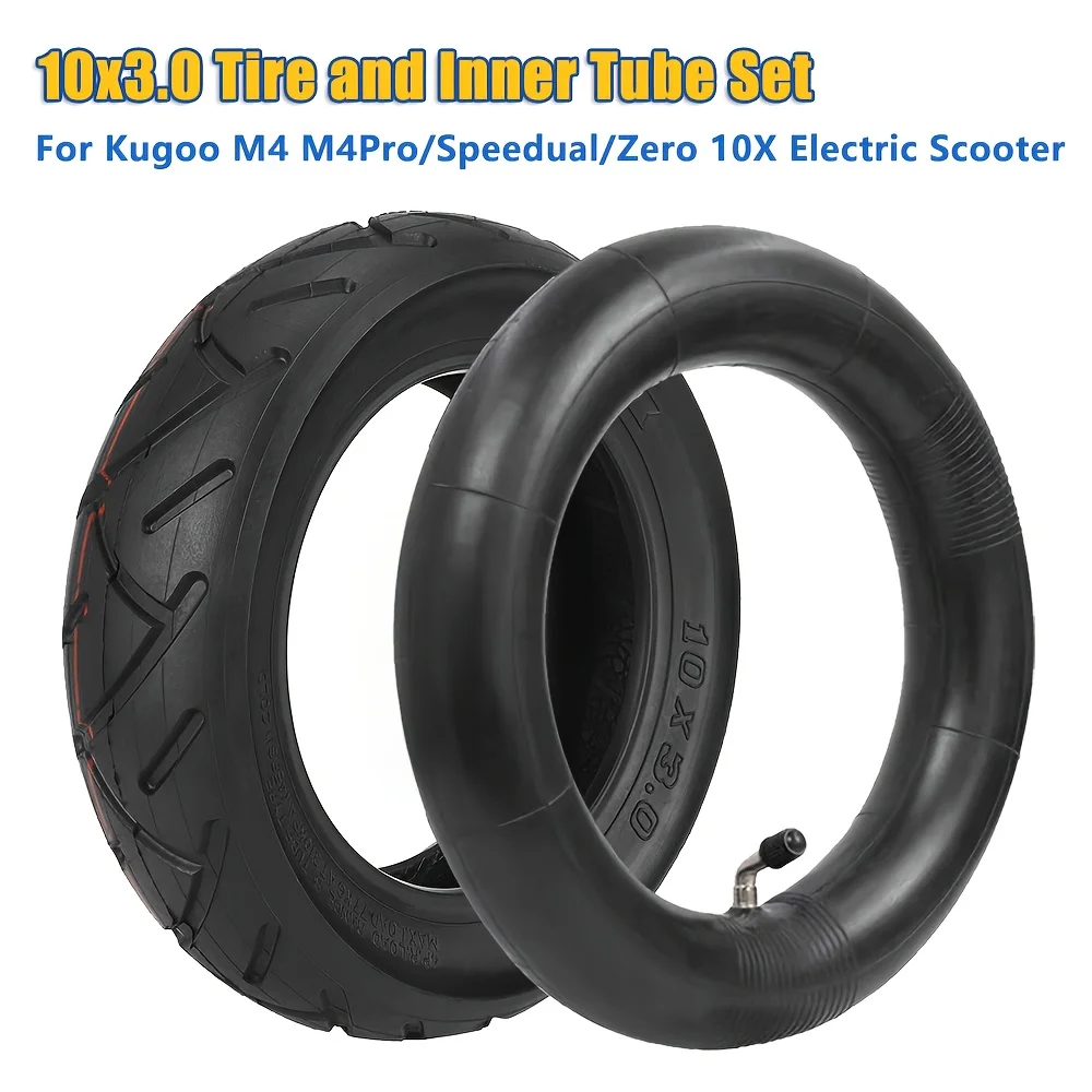 10x3.0 Tire and Inner Tube Set 10 Inch Electric Scooter Tyre for Kugoo M4 M4Pro Speedual Zero 10X Nanrobot N6 Electric Scooter
10x3.0 Tire and Inner Tube Set 10 Inch Electric Scooter Tyre for Kugoo M4 M4Pro Speedual Zero 10X Nanrobot N6 Electric Scooter