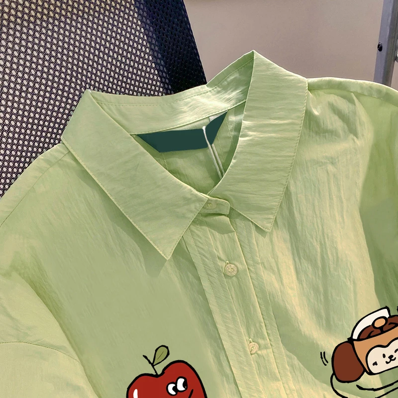 Trendy Retro High Street Printed Collar ort Sve Loose Thin irt Men Women Summer Lazy Sle Open Cardigan
Trendy Retro High Street Printed Collar ort Sve Loose Thin irt Men Women Summer Lazy Sle Open Cardigan