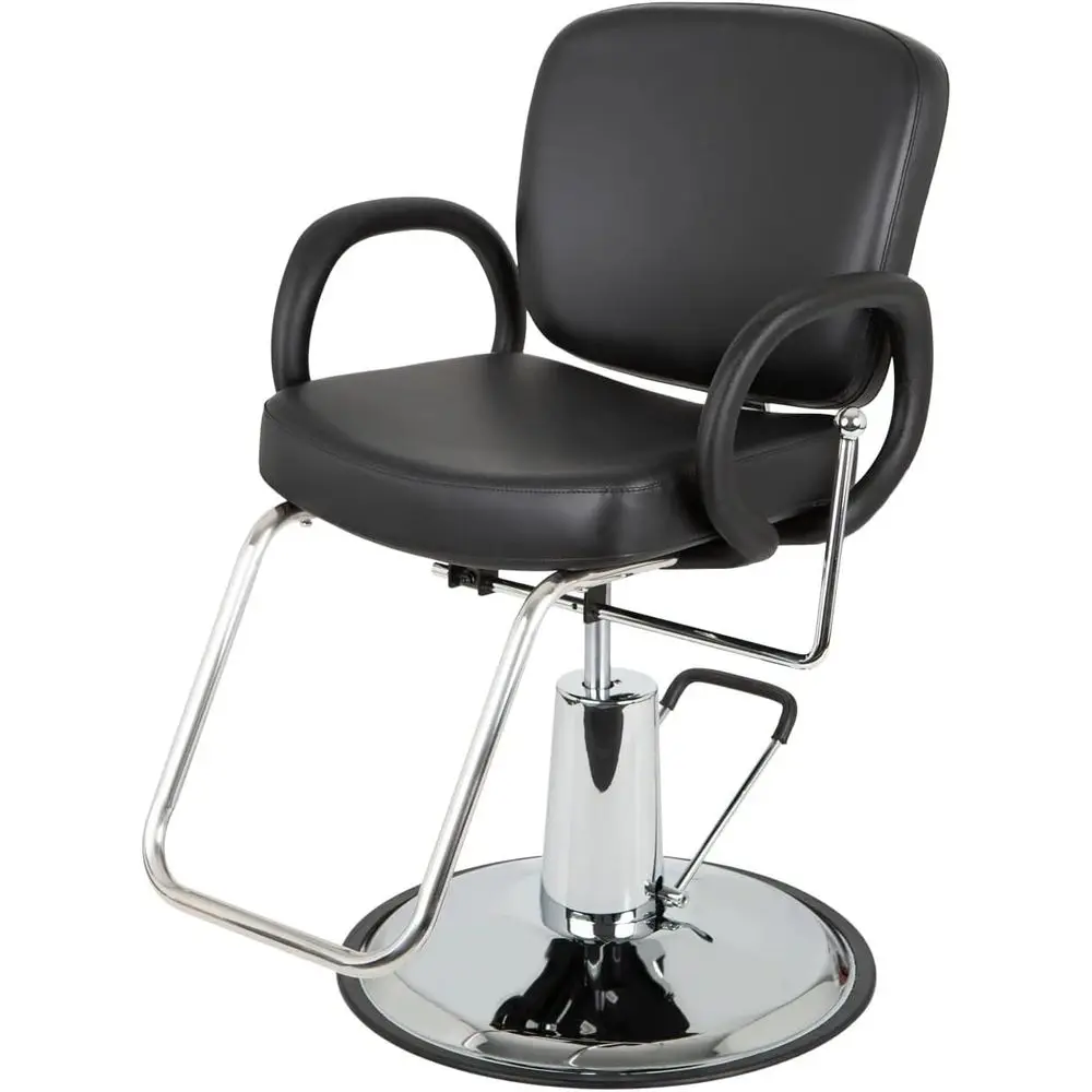 5446 Loop All pose Reclining Styling Chair or Proional Sns & Barbershops, Black Molded Urethane Arms & Wide Seat or Client Comor
5446 Loop All pose Reclining Styling Chair or Proional Sns & Barbershops, Black Molded Urethane Arms & Wide Seat or Client Comor