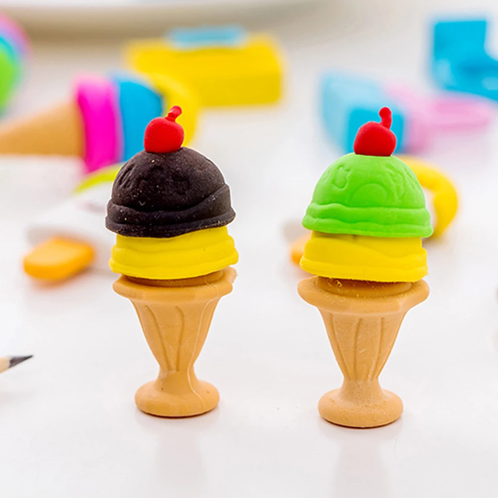 20 Pcs Ice Cream Eraser Mini Food Shaped Cute School Supplies Portable Kids Cartoon Student Gift Eraser Rubber
20 Pcs Ice Cream Eraser Mini Food Shaped Cute School Supplies Portable Kids Cartoon Student Gift Eraser Rubber