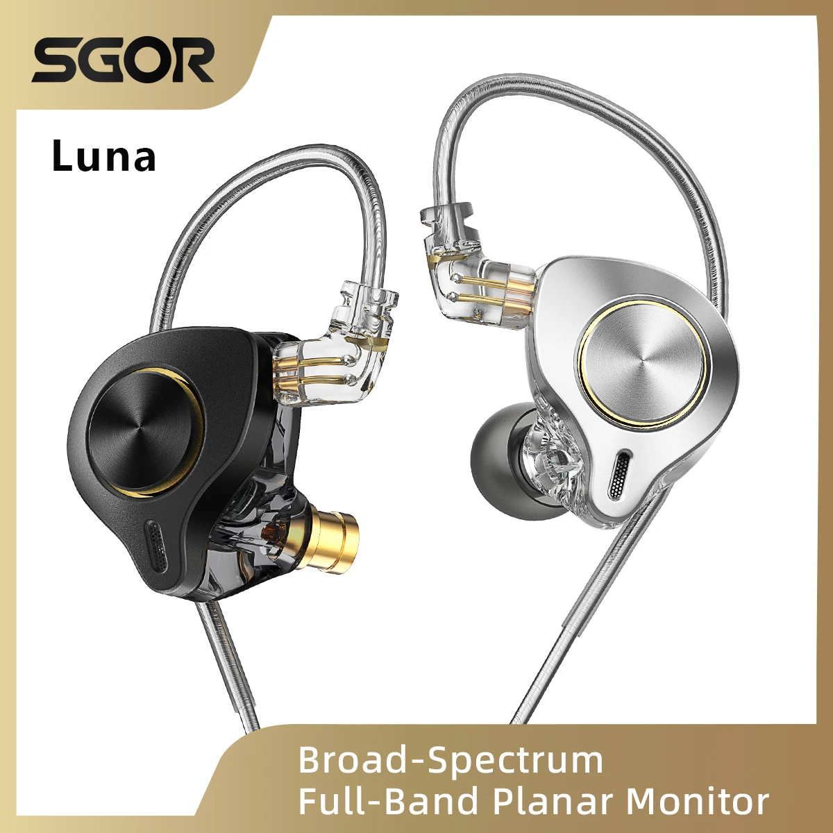 SGOR Luna In Ear 13.5MM Planar Driver Wired Earphones Music HiFi Bass Monitor Earbuds DJ Headset Type C USB C 3.5mm Plug
SGOR Luna In Ear 13.5MM Planar Driver Wired Earphones Music HiFi Bass Monitor Earbuds DJ Headset Type C USB C 3.5mm Plug