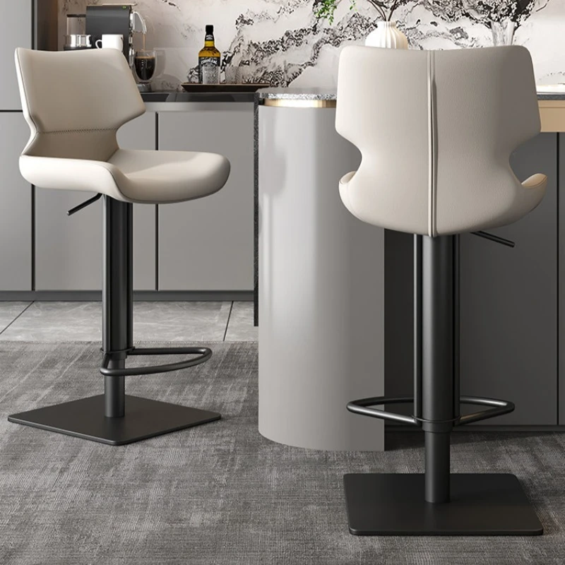 Luxury Comfortable Bar Chair With Backrest Nordic Backrest Bar Chair Swivel Metal Leather Accent Taburete Alto Kitchen Furniture
Luxury Comfortable Bar Chair With Backrest Nordic Backrest Bar Chair Swivel Metal Leather Accent Taburete Alto Kitchen Furniture
