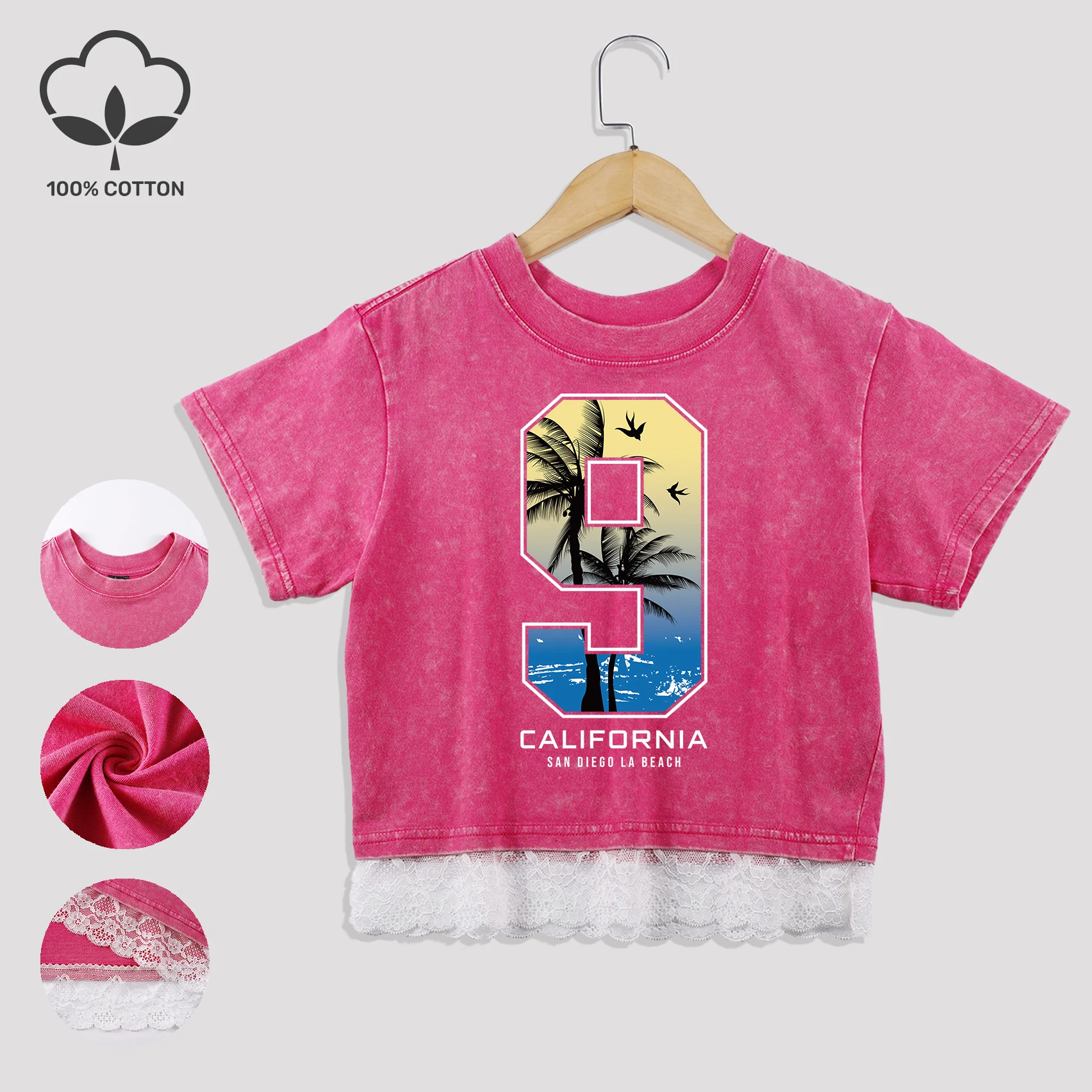California San Diego Beach Prints Washed Crop T Shirt Женские мягкие топы в стиле ретро Хлопковая кружевная футболка Мягкая футболка для женщин
California San Diego Beach Prints Washed Crop T Shirt Женские мягкие топы в стиле ретро Хлопковая кружевная футболка Мягкая футболка для женщин