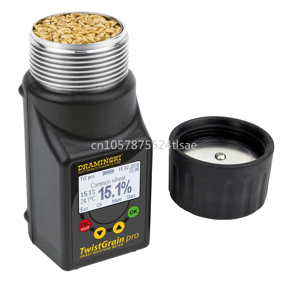 DTG Pro Grain Moisture Meter Draminski Paddy Wheat Moisture Meter Tester with 50000 Measurements with Date and Time
DTG Pro Grain Moisture Meter Draminski Paddy Wheat Moisture Meter Tester with 50000 Measurements with Date and Time