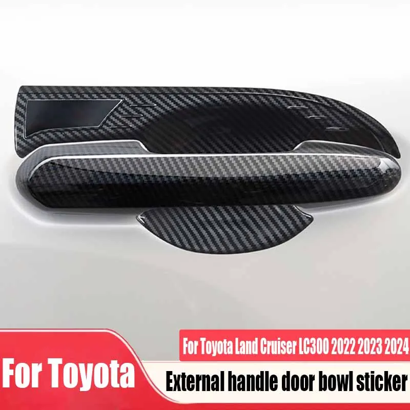 For Toyota Land Cruiser LC300 2022 2023 2024 exterior handle door bowl decoration sticker car exterior decoration accessories
For Toyota Land Cruiser LC300 2022 2023 2024 exterior handle door bowl decoration sticker car exterior decoration accessories