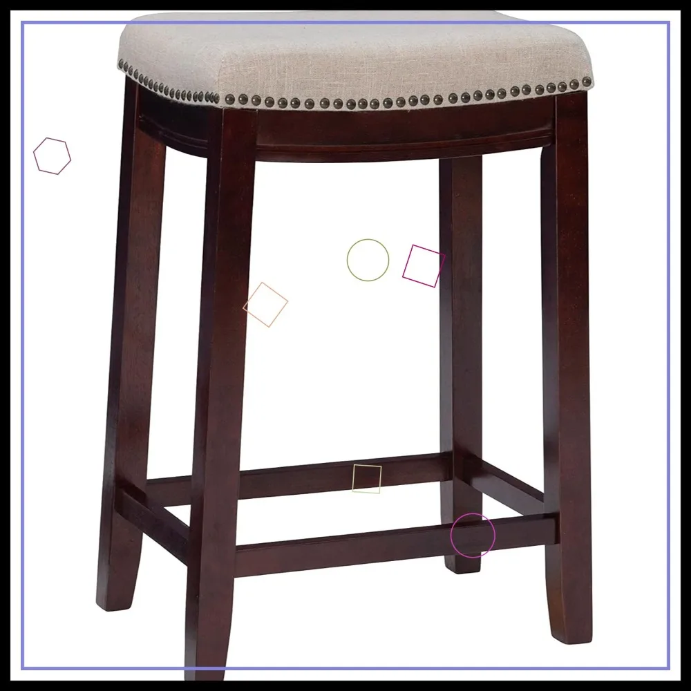 Modern Beige & Dark Walnut Counter Stool, Plush Cushioned Seat for Kitchen Bar, Home Decor Enthusiasts
Modern Beige & Dark Walnut Counter Stool, Plush Cushioned Seat for Kitchen Bar, Home Decor Enthusiasts