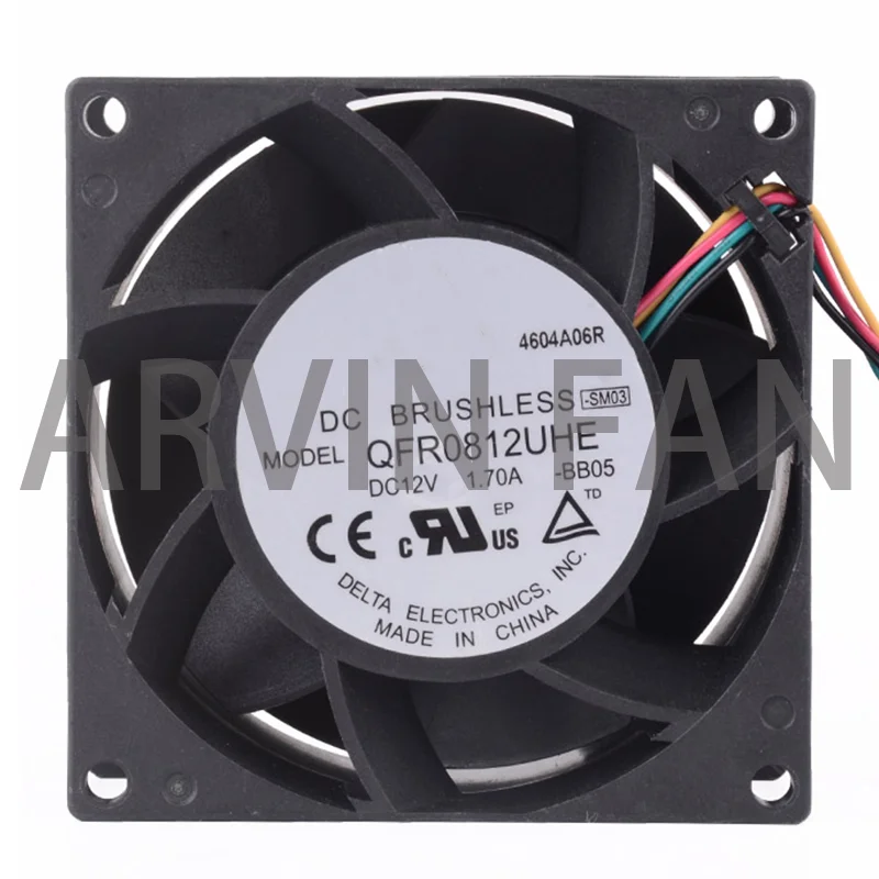 Brand New Original QFR0812UHE 8cm 8038 80x80x38mm DC12V 1.70A 4 Wires High Air Cooling Fan For Server
Brand New Original QFR0812UHE 8cm 8038 80x80x38mm DC12V 1.70A 4 Wires High Air Cooling Fan For Server