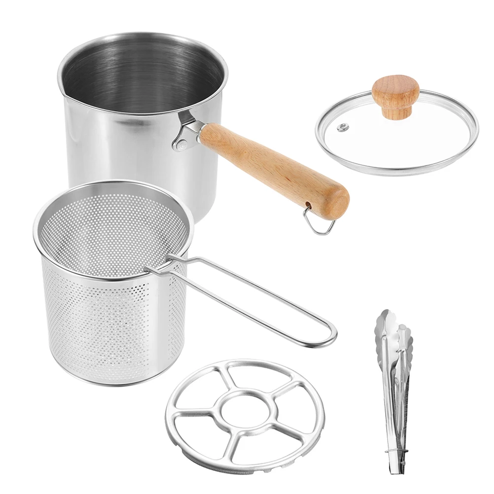 Stainless Steel Deep Fryer Set Mini Kitchen Fry Pot with Tong Rack Transfer Suitable for Home Hotel Party Wedding
Stainless Steel Deep Fryer Set Mini Kitchen Fry Pot with Tong Rack Transfer Suitable for Home Hotel Party Wedding