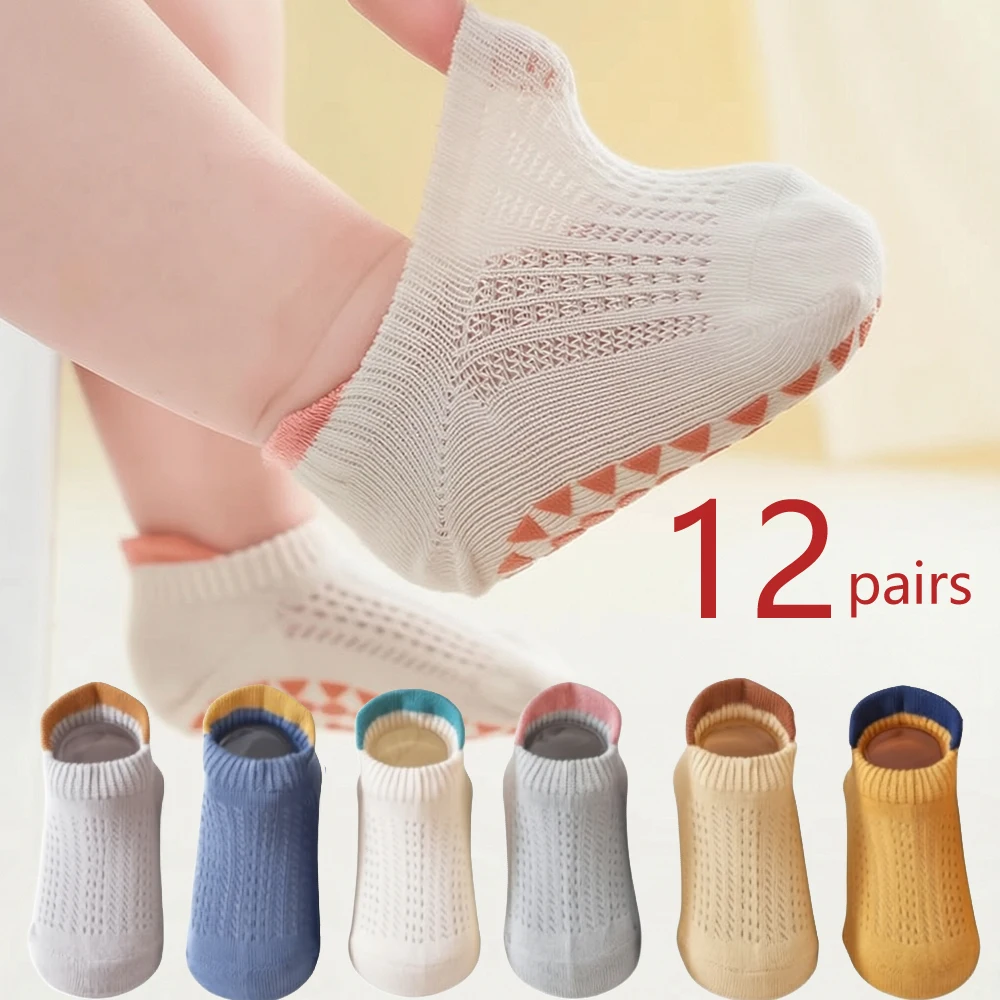 3/6/12 Pairs Lot Kids Boys Girls Cotton Anti-slip Socks Newborn Baby Cute Comfy Breathable Baby Non-slip Floor Socks Indoor
3/6/12 Pairs Lot Kids Boys Girls Cotton Anti-slip Socks Newborn Baby Cute Comfy Breathable Baby Non-slip Floor Socks Indoor