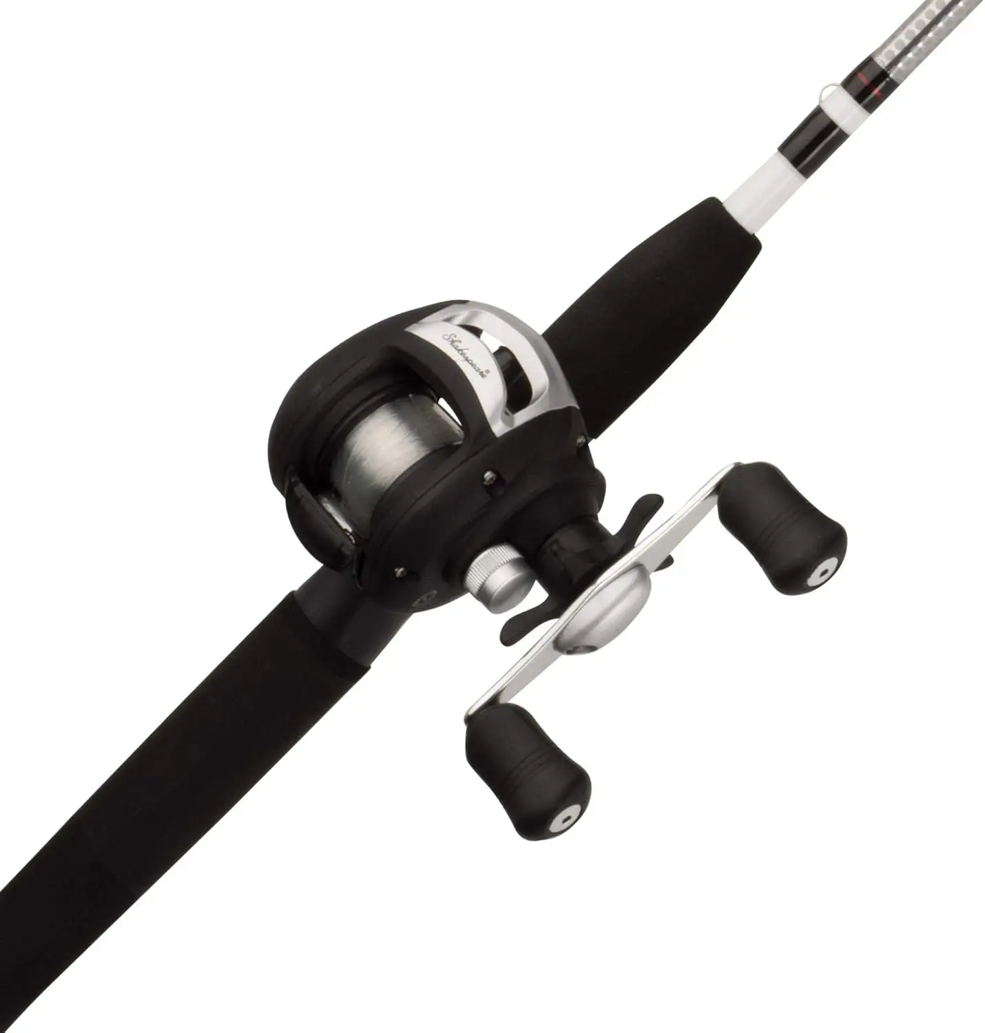 Medium 6' Low Profile Fishing Rod and Bait Cast Reel Combo, 2-Piece in Black and White
Medium 6' Low Profile Fishing Rod and Bait Cast Reel Combo, 2-Piece in Black and White