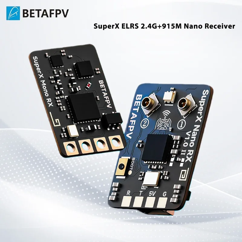 1/5 шт. двухдиапазонный приемник BETAFPV SuperX ELRS True Diversity GemX Gemini 2.4G+915M для радиоуправляемых FPV-дронов дальнего действия и гоночных квадрокоптеров
1/5 шт. двухдиапазонный приемник BETAFPV SuperX ELRS True Diversity GemX Gemini 2.4G+915M для радиоуправляемых FPV-дронов дальнего действия и гоночных квадрокоптеров
