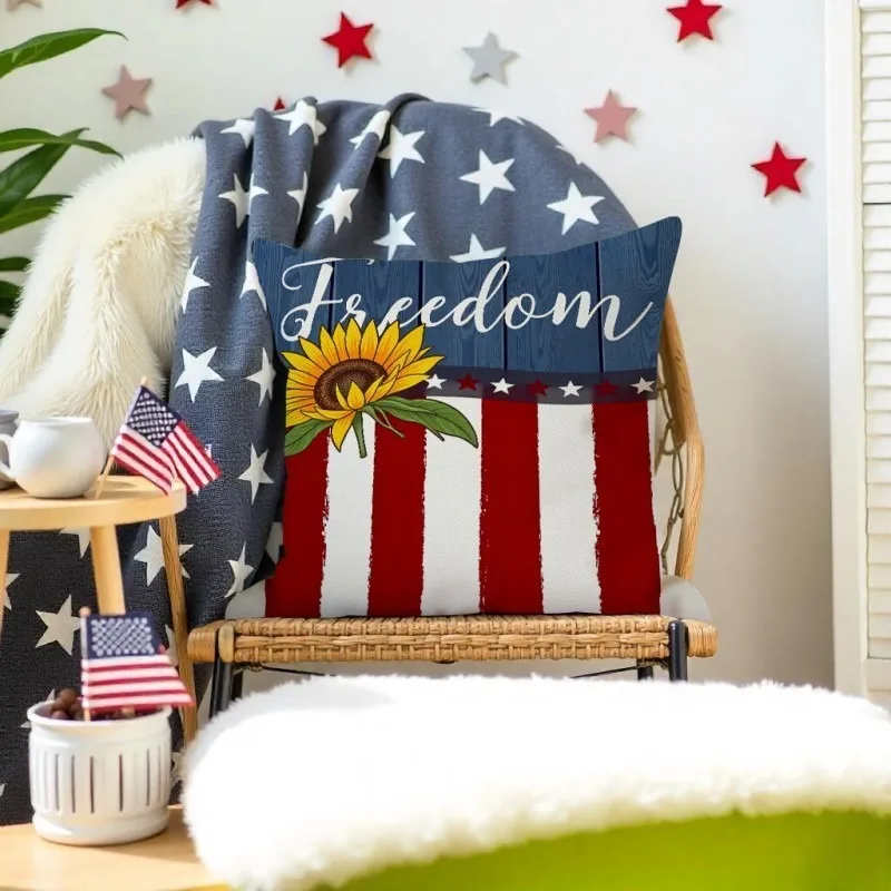 American Flag Sunflower Cushion Cover Peach Skin 2D Print July 4th Independence Day Throw Pillow Case Sofa Home Decor Freedom
American Flag Sunflower Cushion Cover Peach Skin 2D Print July 4th Independence Day Throw Pillow Case Sofa Home Decor Freedom