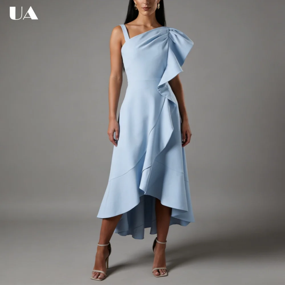 ULBYANRY Customized High-low Asymmetrical Neck Ruffled Prom Dress Elegant Sleeveless Evening Dress Fashionable Solid Party Dress
ULBYANRY Customized High-low Asymmetrical Neck Ruffled Prom Dress Elegant Sleeveless Evening Dress Fashionable Solid Party Dress