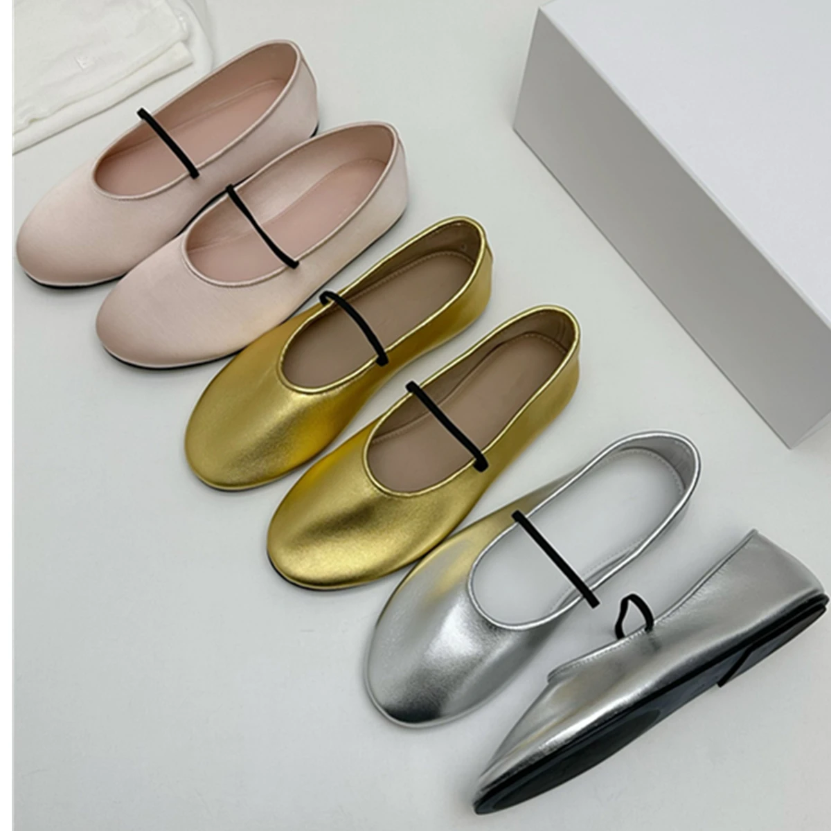 Jenny&Dave French Fashion Women's Silk sSheepskin Ballet Shoes Mary Jane Shoes Minimalist Elegance Ladies Slip-On Loafers Women
Jenny&Dave French Fashion Women's Silk sSheepskin Ballet Shoes Mary Jane Shoes Minimalist Elegance Ladies Slip-On Loafers Women