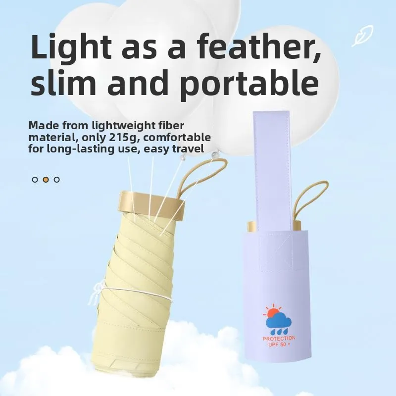 Ultra-Light Portable Pocket Sunshade Umbrella Women's Black Glue Sun Umbrella Japanese Style Compact UV Protection
Ultra-Light Portable Pocket Sunshade Umbrella Women's Black Glue Sun Umbrella Japanese Style Compact UV Protection
