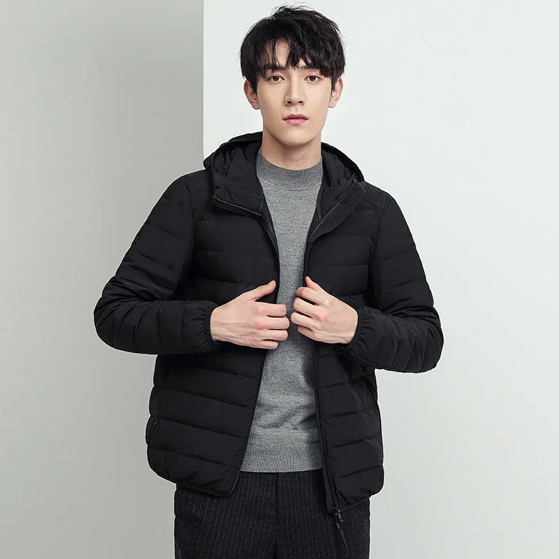 Down Jacket Men's Short Lightweight White Duck Down Winter Hooded Warm Casual Jacket
Down Jacket Men's Short Lightweight White Duck Down Winter Hooded Warm Casual Jacket