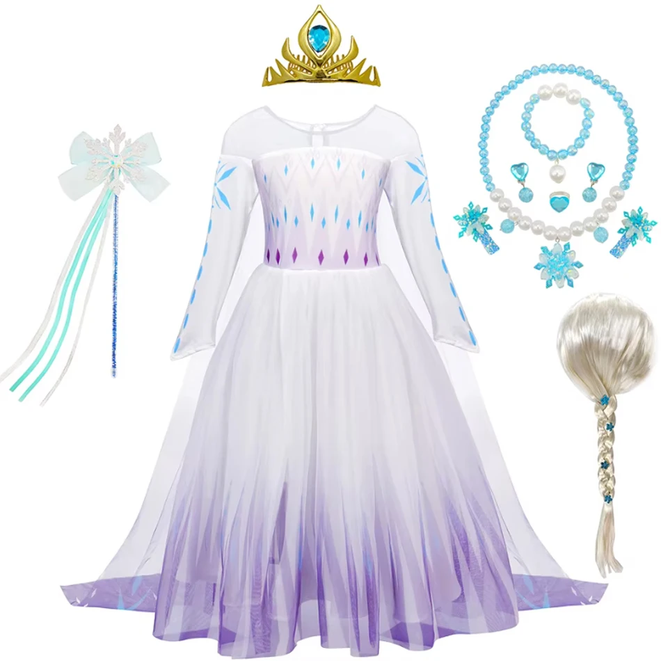 Elsa Girls Princess Dress Kids Snow Queen Cosplay Costumes Long Sleeved Elegant Gown Children Carnival Birthday Clothes
Elsa Girls Princess Dress Kids Snow Queen Cosplay Costumes Long Sleeved Elegant Gown Children Carnival Birthday Clothes