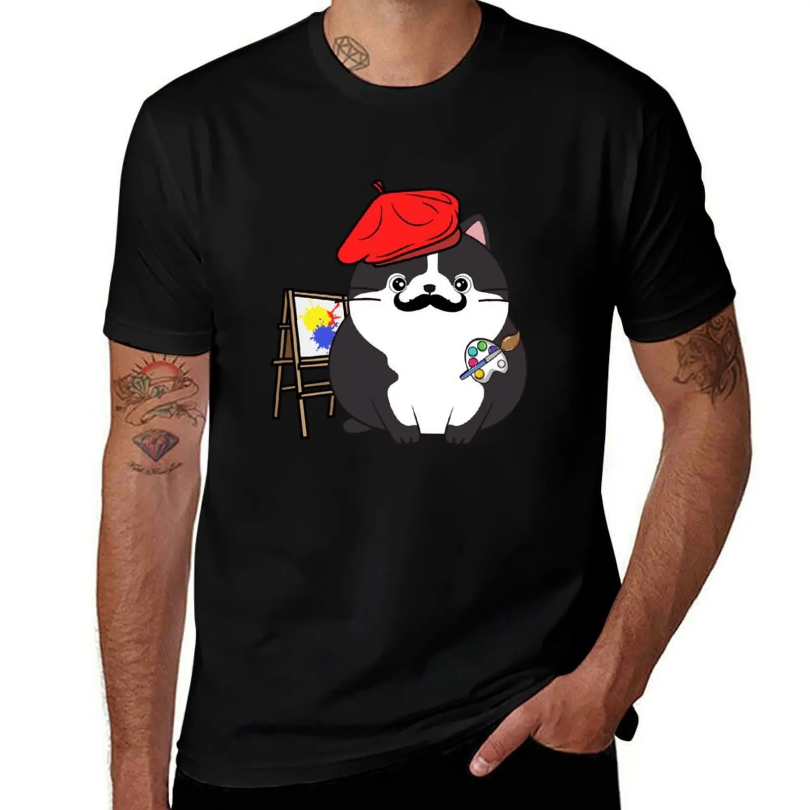 Funny Fat cat is a painter T-Shirt funny shirt cotton T-shirts man Aesthetic clothing summer shirt T-shirt men
Funny Fat cat is a painter T-Shirt funny shirt cotton T-shirts man Aesthetic clothing summer shirt T-shirt men