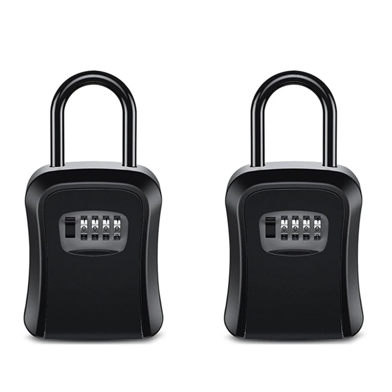 2X Outdoor Password Key Boxs Extended Locking Hook Steel Wire Hanging Key Storage Waterproof Key 4 Digit Code Box Black
2X Outdoor Password Key Boxs Extended Locking Hook Steel Wire Hanging Key Storage Waterproof Key 4 Digit Code Box Black