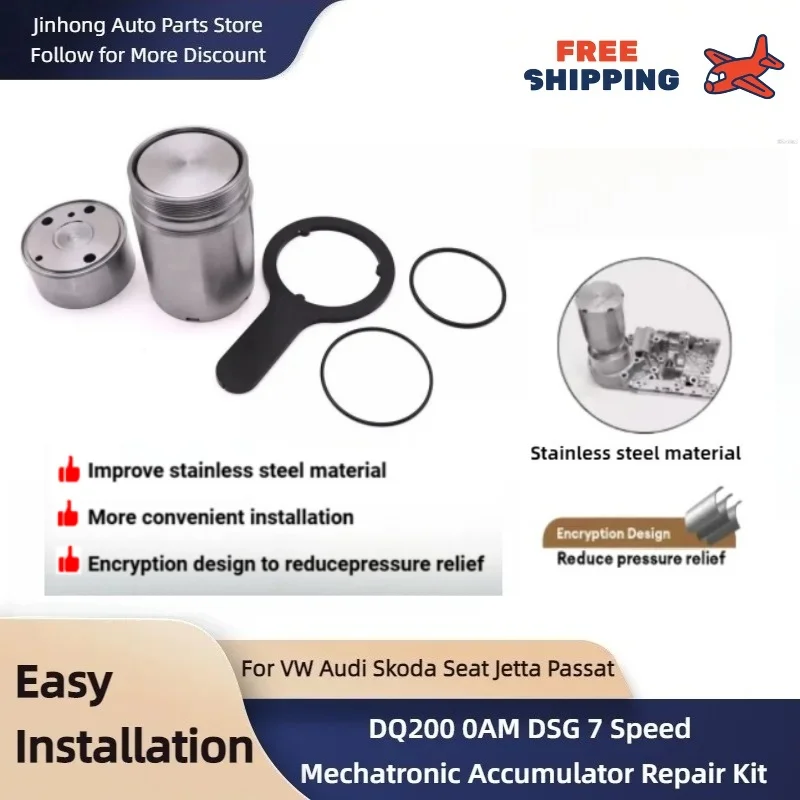 DQ200 0AM DSG 7-Speed Accumulator Mechatronic Repair Kit for VW Audi Skoda Seat Transmission Gearbox Upgrade 0AM325587E 325587F
DQ200 0AM DSG 7-Speed Accumulator Mechatronic Repair Kit for VW Audi Skoda Seat Transmission Gearbox Upgrade 0AM325587E 325587F