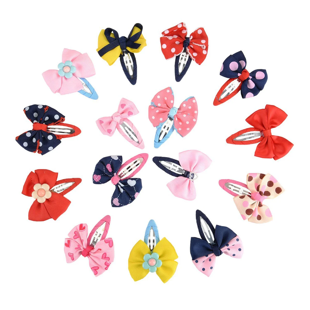 15pcs Bow Barrettes Hair Snaps Bowknot Hair Clips Headwear for Baby Kids Children Girls (Random Color)
15pcs Bow Barrettes Hair Snaps Bowknot Hair Clips Headwear for Baby Kids Children Girls (Random Color)