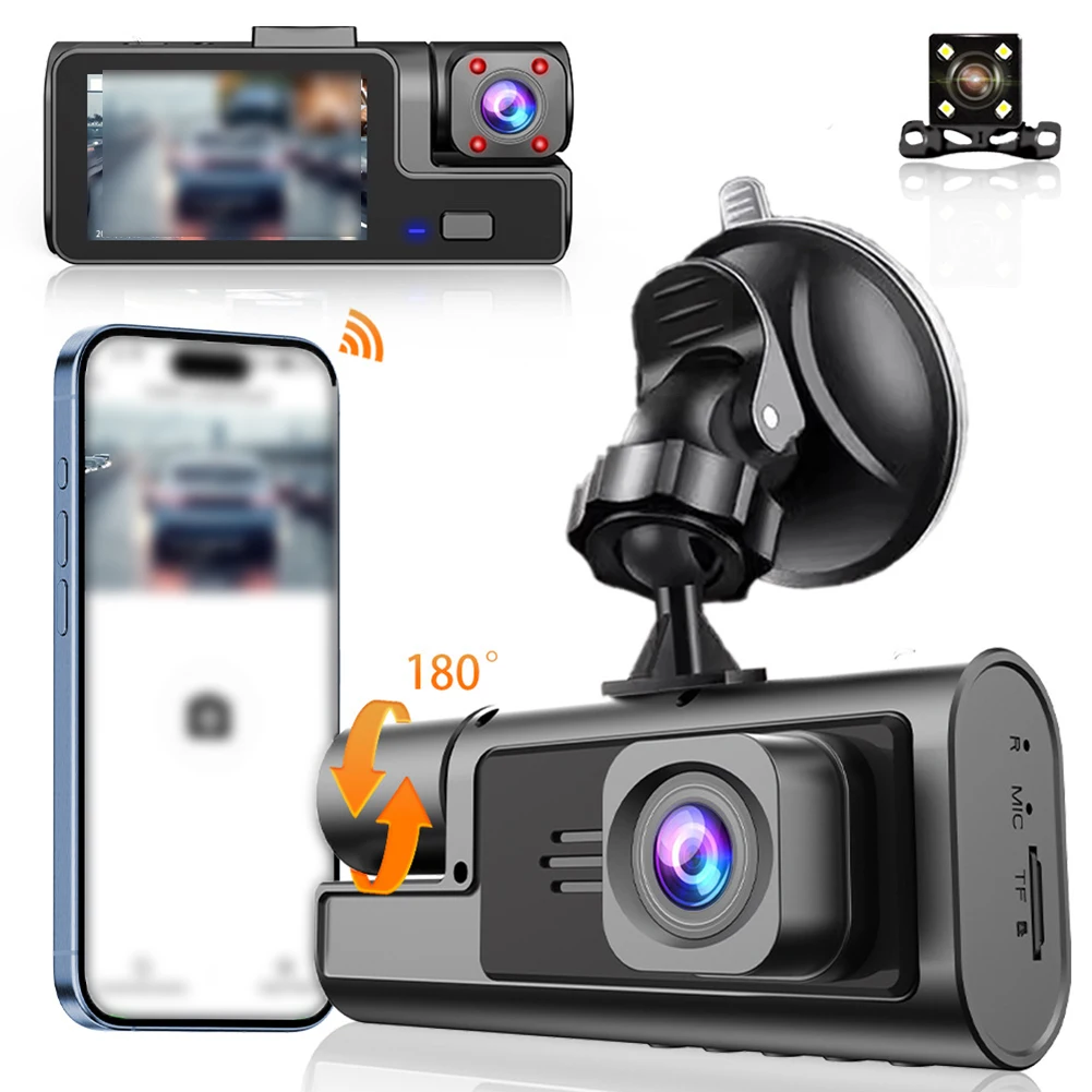 Camera DashCam For Car Camera 1080P Video Recorder 2lens Front Rear View Camera With WiFi For Ultimate Safety Car Accessories
Camera DashCam For Car Camera 1080P Video Recorder 2lens Front Rear View Camera With WiFi For Ultimate Safety Car Accessories