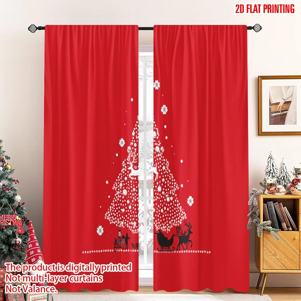 2pcs 2D flat printing Christmas Scene Curtain Santa Sleigh Christmas Tree Polyester Without Electricity Family Party Perfect for
2pcs 2D flat printing Christmas Scene Curtain Santa Sleigh Christmas Tree Polyester Without Electricity Family Party Perfect for