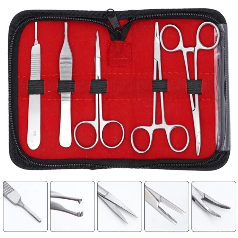 Dental Surgical Tissue Tweezer Set Surgical Scissors Oral Surgery Tools Forcep Extraction Hemostat Students Suture Practice Kit
Dental Surgical Tissue Tweezer Set Surgical Scissors Oral Surgery Tools Forcep Extraction Hemostat Students Suture Practice Kit