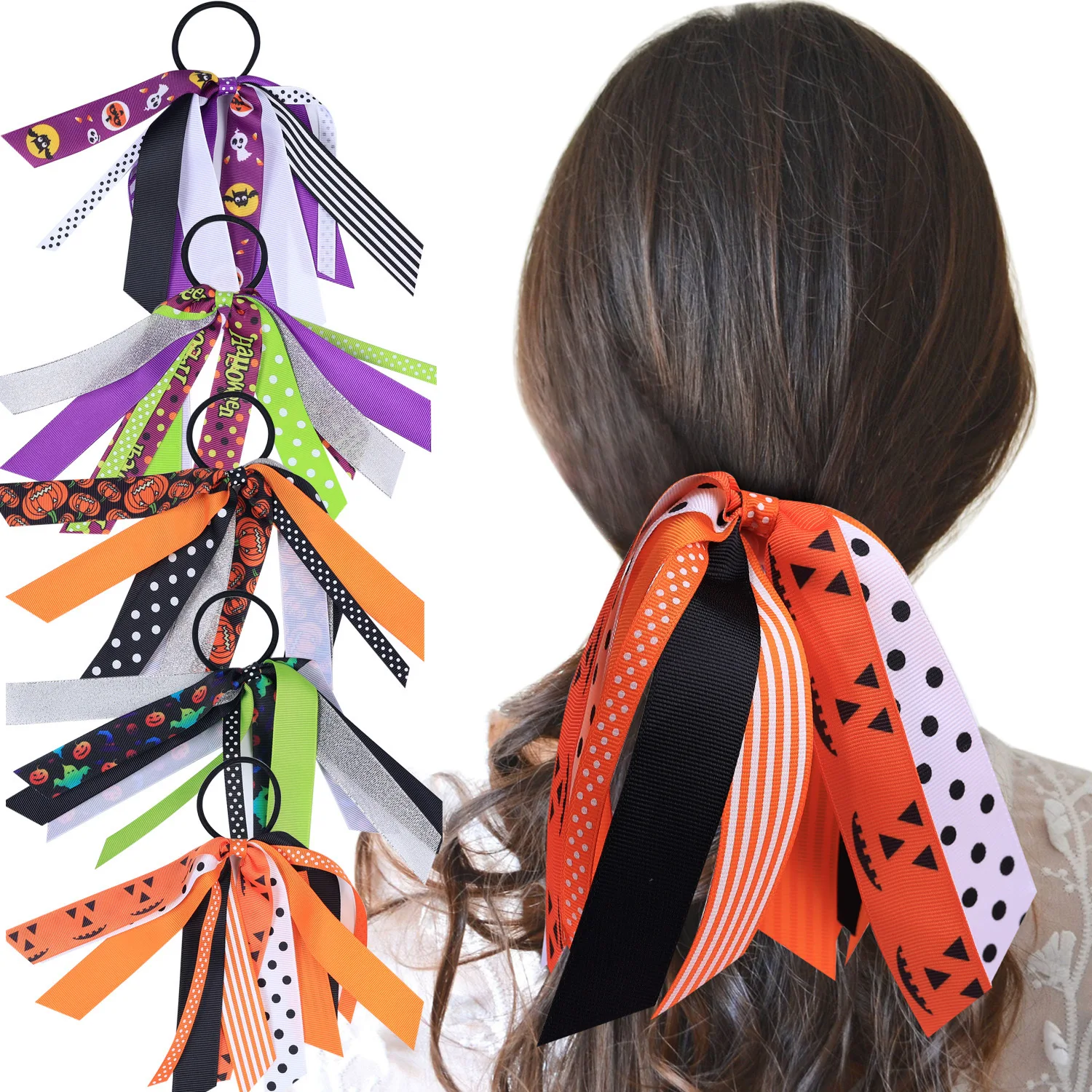 Girls Elastic Hair Bands For Halloween Kid Hairbands School Girls Headwear For Holiday Long Tails Ribbon Hair Accessories
Girls Elastic Hair Bands For Halloween Kid Hairbands School Girls Headwear For Holiday Long Tails Ribbon Hair Accessories