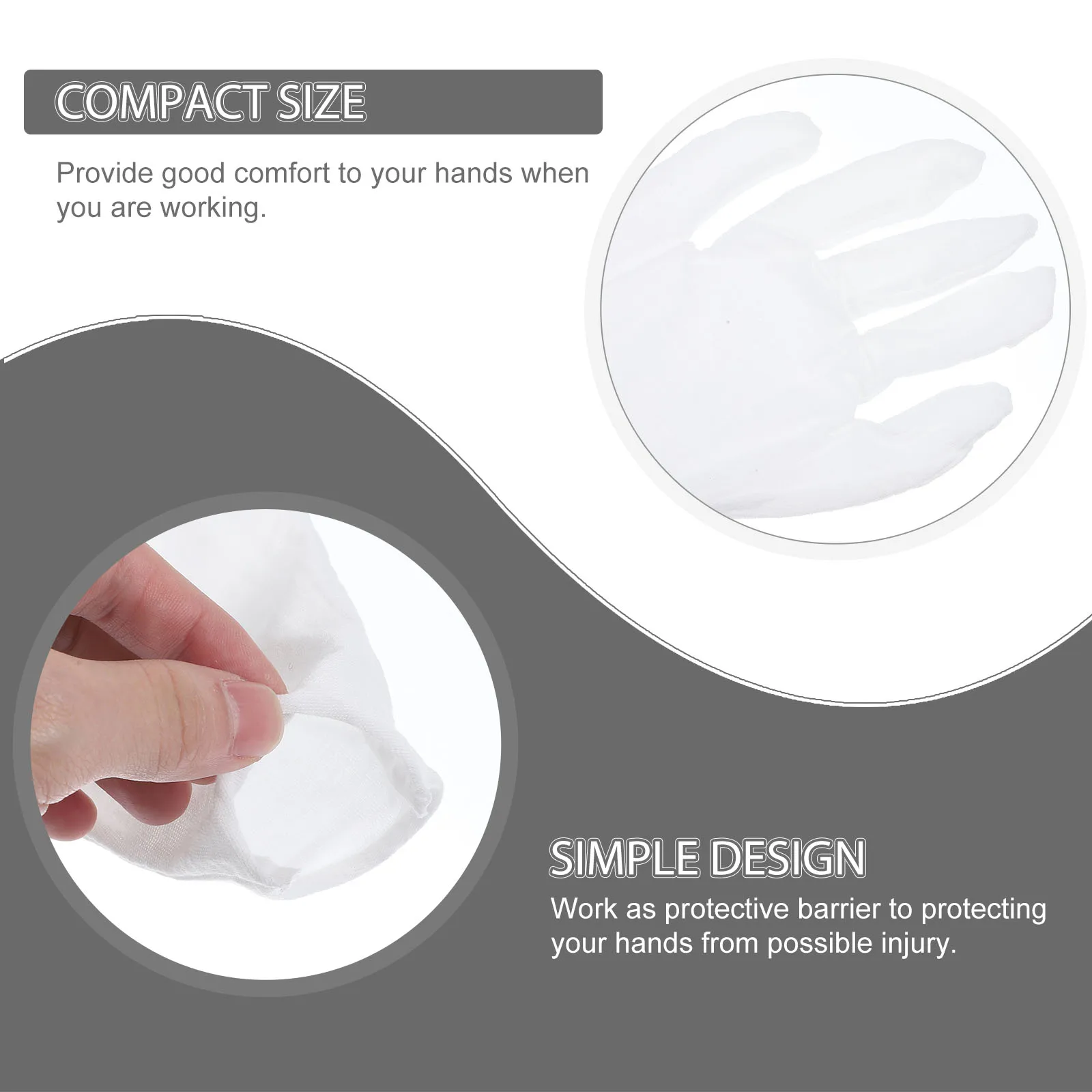 10 Pairs White Cotton Thickened Labor Protection Hand Gloves for Household Cleaning Industrial Working Construction Manual Jobs
10 Pairs White Cotton Thickened Labor Protection Hand Gloves for Household Cleaning Industrial Working Construction Manual Jobs