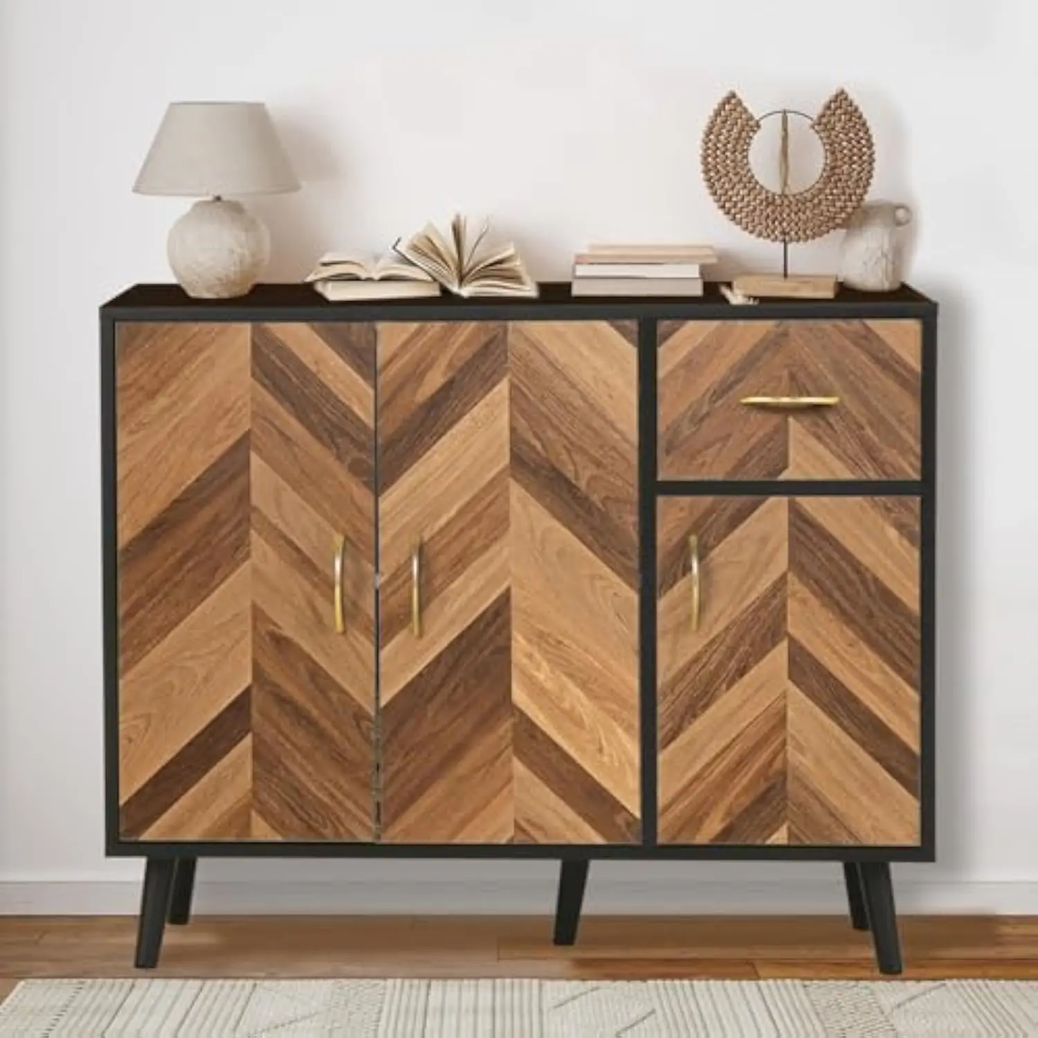 Sideboard Buffet Cabinet with Storage & 3 Doors, 35 Long Mid-Century Modern Sideboard Cabinet with Drawer, Hallway Credenza St
Sideboard Buffet Cabinet with Storage & 3 Doors, 35 Long Mid-Century Modern Sideboard Cabinet with Drawer, Hallway Credenza St