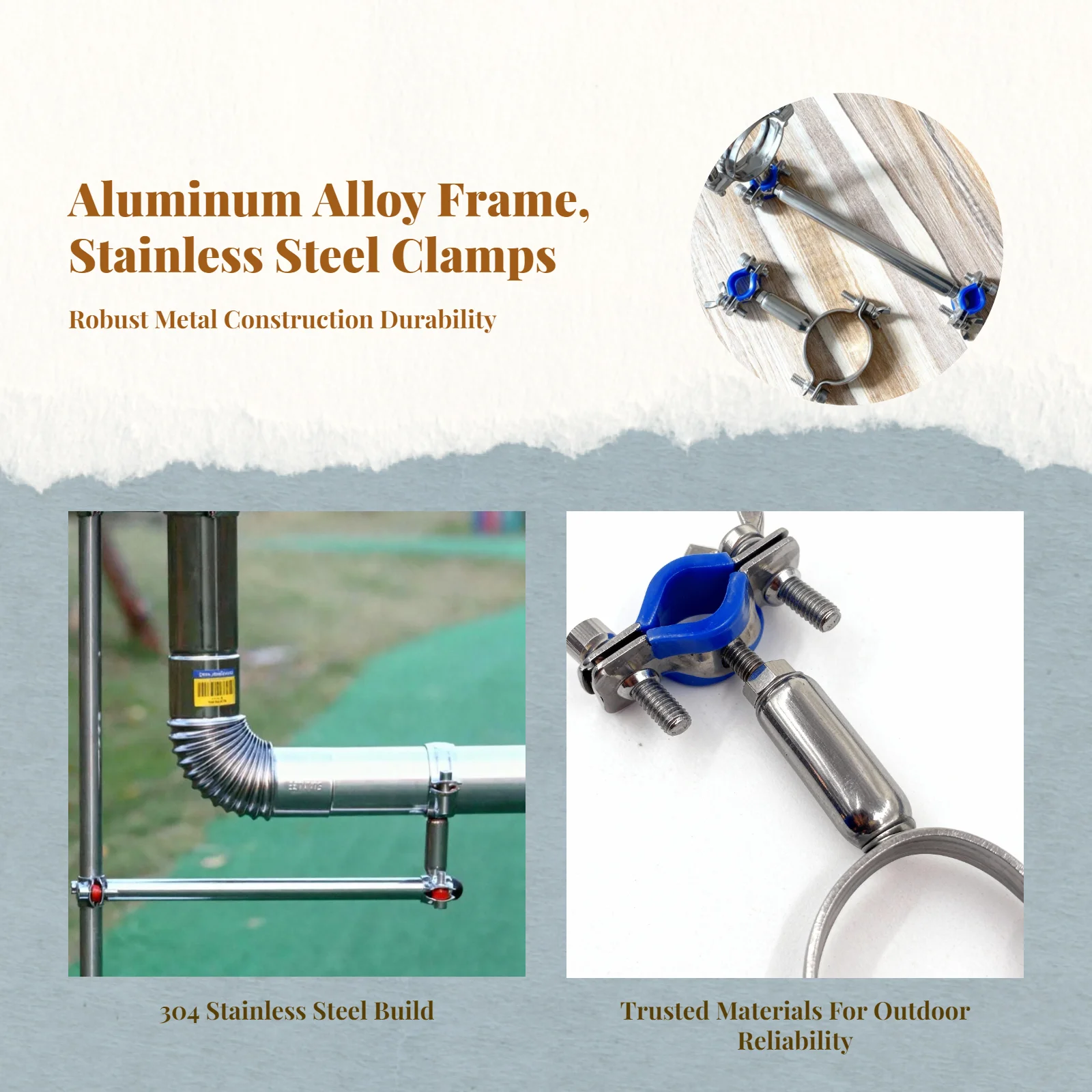 Polished Stainless Steel Double Bracket, Universal
Polished Stainless Steel Double Bracket, Universal
