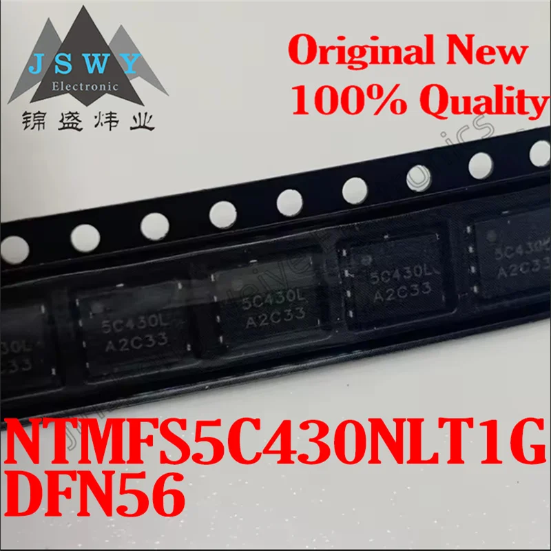 (10/50 pieces) NTMFS5C430NLT1G DFN56/30V58A/N channel power MOSFET/new original spot electronic
(10/50 pieces) NTMFS5C430NLT1G DFN56/30V58A/N channel power MOSFET/new original spot electronic
