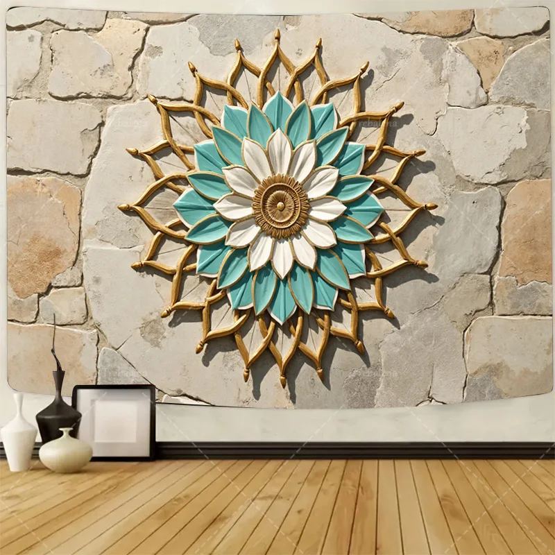 1 шт. настенный гобелен в стиле бохо с цветком лотоса, настенный гобелен для декора гостиной, искусство в богемном стиле
1 шт. настенный гобелен в стиле бохо с цветком лотоса, настенный гобелен для декора гостиной, искусство в богемном стиле
