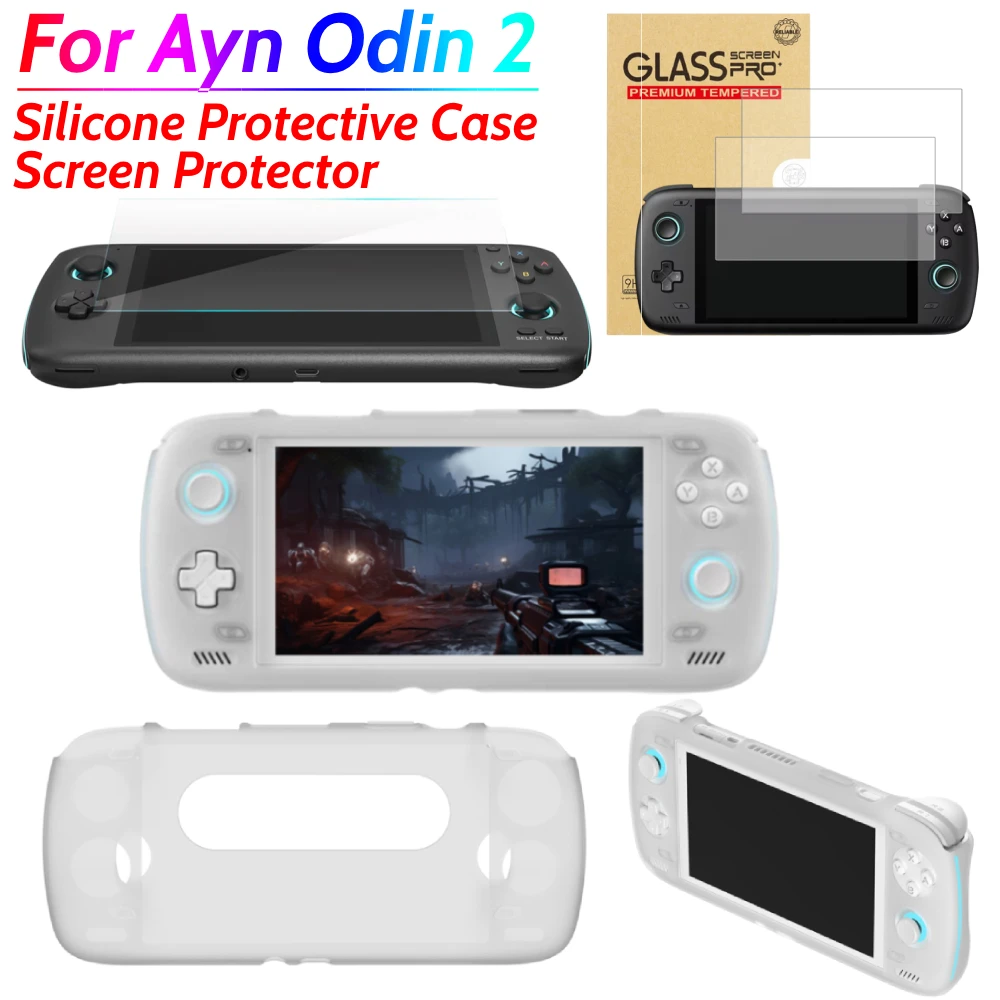 For AYN Odin 2 Silicone Protective Case Silicone Case Cover Soft Shell Tempered Glass Screen Protector for Odin 2 Handheld
For AYN Odin 2 Silicone Protective Case Silicone Case Cover Soft Shell Tempered Glass Screen Protector for Odin 2 Handheld