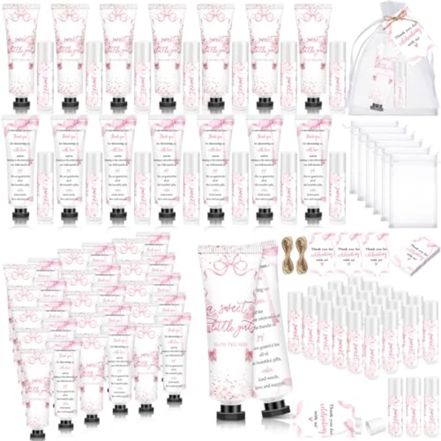 50 Sets 200 Pcs Coquette Baby Shower Gifts Bulk Hand Lotion and Lip Balm Party Favors Theme Baby Shower Travel Size Hand Lotion
50 Sets 200 Pcs Coquette Baby Shower Gifts Bulk Hand Lotion and Lip Balm Party Favors Theme Baby Shower Travel Size Hand Lotion