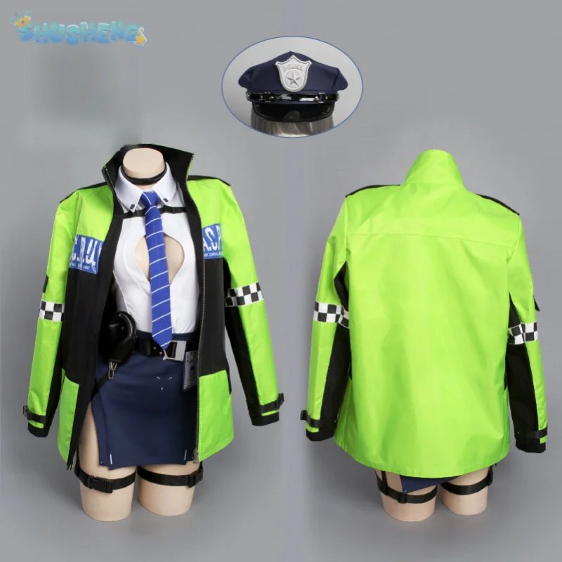 Костюм для косплея «Убийца-жена»: Новая полицейская форма для женщин (юбка, шляпа, рубашка) для Хэллоуина и карнавала, реквизит для игры Nikke
Костюм для косплея «Убийца-жена»: Новая полицейская форма для женщин (юбка, шляпа, рубашка) для Хэллоуина и карнавала, реквизит для игры Nikke