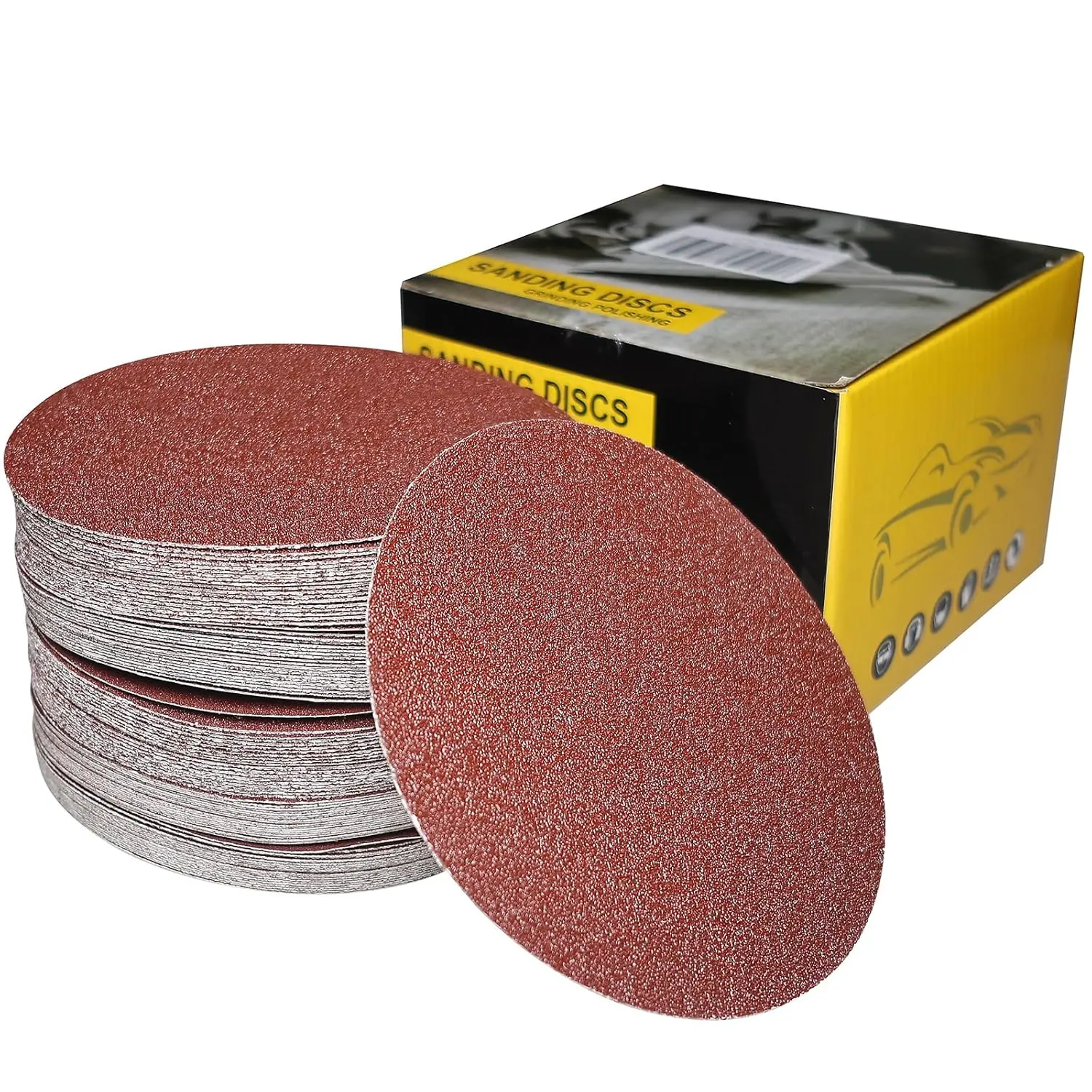 100 PCS 6" PSA Sanding Discs, 20 Each of 60/80/120/180/240 Grit Self-Adhesive Sandpaper for DA Sander, Automotive Paint
100 PCS 6" PSA Sanding Discs, 20 Each of 60/80/120/180/240 Grit Self-Adhesive Sandpaper for DA Sander, Automotive Paint