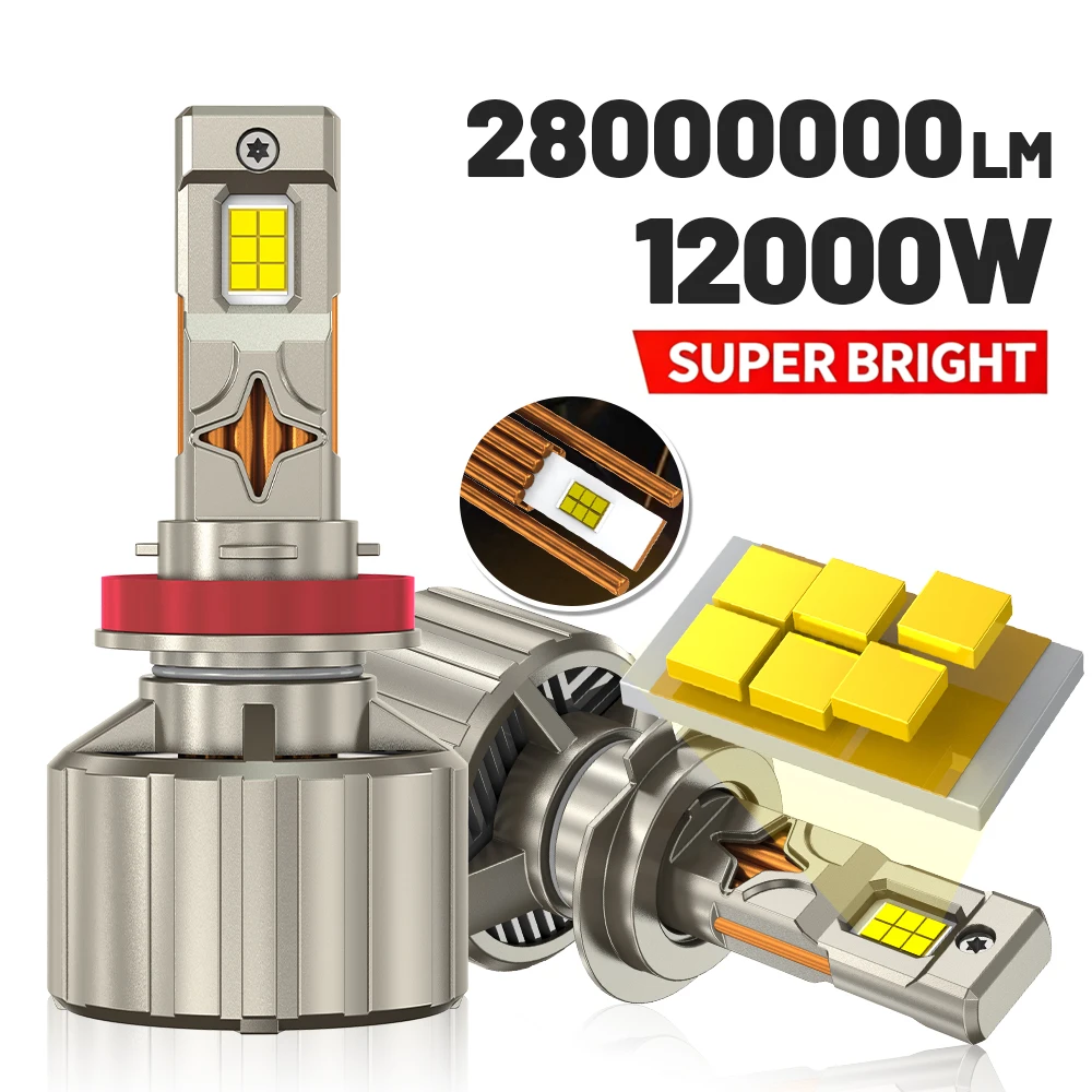 28000000LM H4 H7 LED Headlight H1 H11 9005 HB3 9006 HB4 12000W 9980 CSP Canbus 10 Copper Tube Car Lamp Turbo Fog Lamp 6000K
28000000LM H4 H7 LED Headlight H1 H11 9005 HB3 9006 HB4 12000W 9980 CSP Canbus 10 Copper Tube Car Lamp Turbo Fog Lamp 6000K