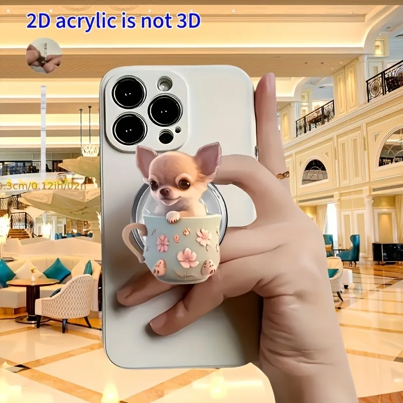 Cute Cartoon Finger Grip Phone Holder Acrylic 2D Teacup Puppy Phone Stand For iPhone Samsung Folding Grip Mount Finger Ring
Cute Cartoon Finger Grip Phone Holder Acrylic 2D Teacup Puppy Phone Stand For iPhone Samsung Folding Grip Mount Finger Ring