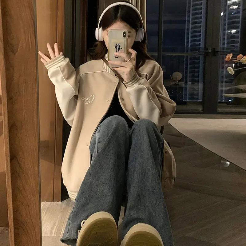 Baseball Jackets For Teenage Girls Womens Bomber Puffed Spring Autumn Kpop Twill Patched Mujer Trainer Plain Leisure Foldable OL
Baseball Jackets For Teenage Girls Womens Bomber Puffed Spring Autumn Kpop Twill Patched Mujer Trainer Plain Leisure Foldable OL
