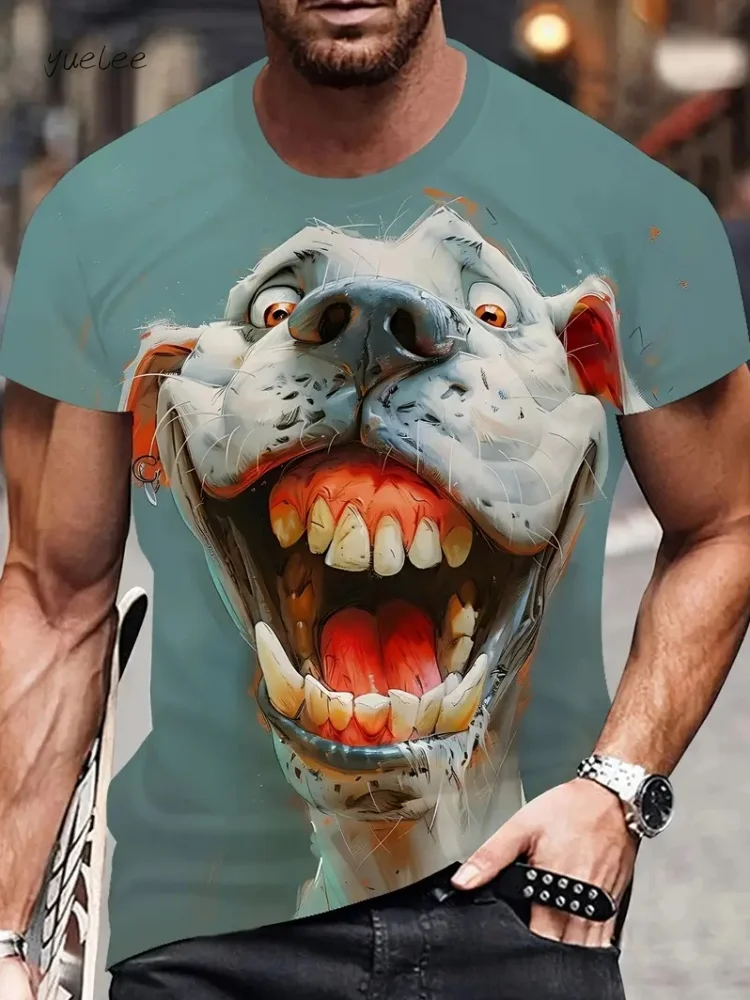 Summer Outdoor Men's T-Shirt Fashion Oversized Men's Clothing Trend 3D Printing Men's Top New Round Neck Men's Short Sleeve Tee
Summer Outdoor Men's T-Shirt Fashion Oversized Men's Clothing Trend 3D Printing Men's Top New Round Neck Men's Short Sleeve Tee