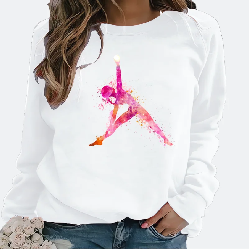 Самая продаваемая женская повседневная толстовка с круглым вырезом и принтом для танцевальной гимнастики — бестселлер для женщин
Самая продаваемая женская повседневная толстовка с круглым вырезом и принтом для танцевальной гимнастики — бестселлер для женщин