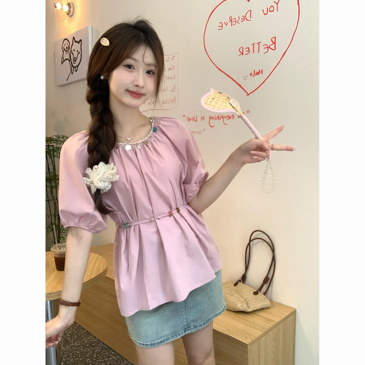 Short Sleeve Shirts Womens Lace Pintuck Layered Cropped Shirt High Street Elegant Urban Office Lady French Modern Chic Statement
Short Sleeve Shirts Womens Lace Pintuck Layered Cropped Shirt High Street Elegant Urban Office Lady French Modern Chic Statement